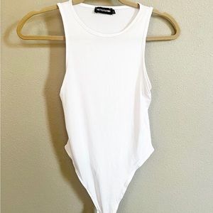 PrettyLittleThing white bodysuit